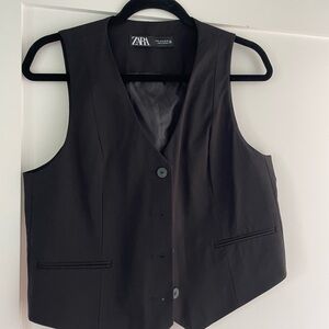 Zara Elegant Black Vest